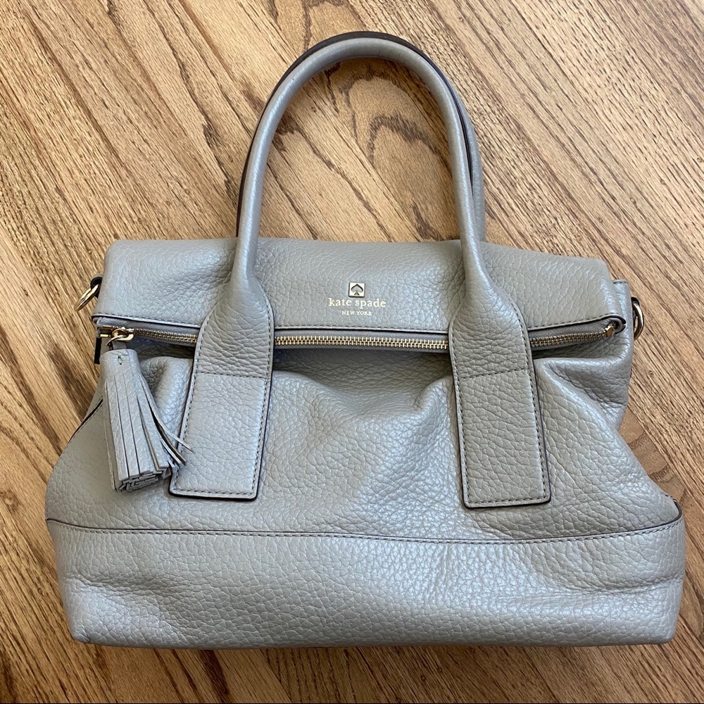 Kate Spade taupe leather purse bag